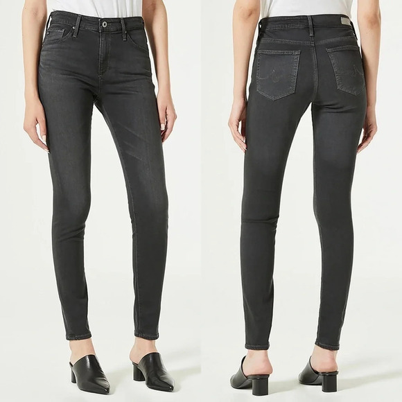 NWOT AG Farrah High Rise Skinny Jeans Grey Mist Denim Casual Women’s 29 - Picture 1 of 11